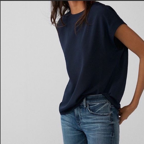 Express Tops - Express navy blue gramercy tee blouse